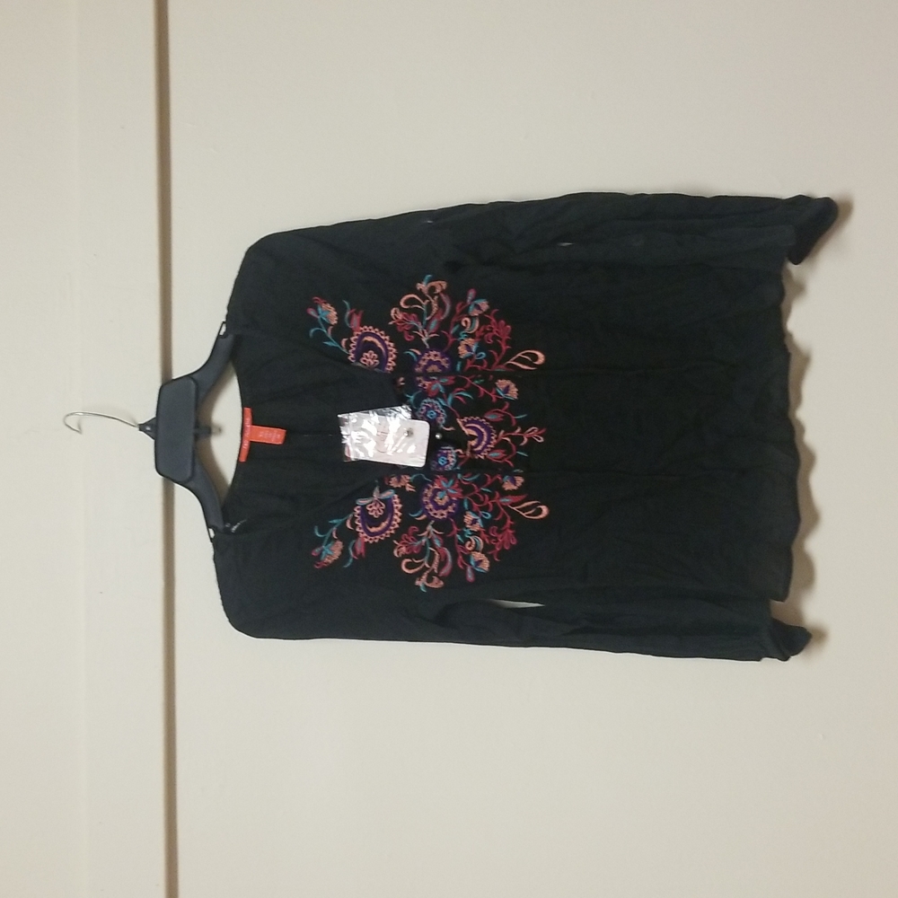 Black long sleeve blouse